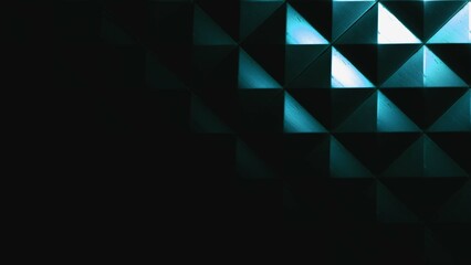 HDR Cube pattern blue background