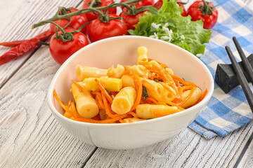 Korean food - pickled bamboo stalks