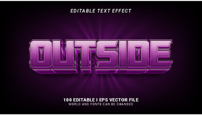 outside text effect