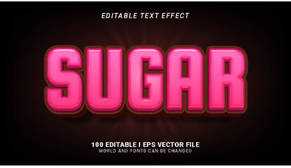 Fototapeta premium sugar text effect