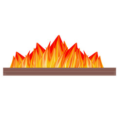 burning fire illustration 