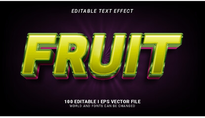 fruit text effect