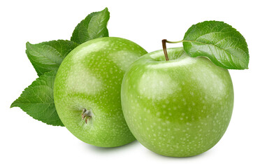 Green apple isolated on white background