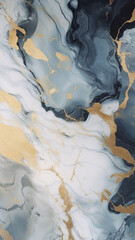 Obraz premium Marble wallpaper texture created with Generative AI technology