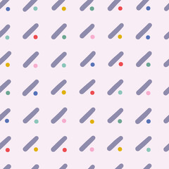 Minimalist trendy abstract doodle seamless pattern. Modern vector template for design.