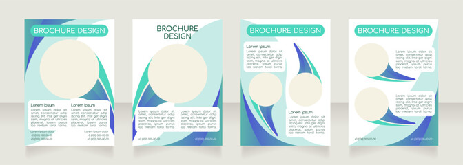 Water contamination problem and solutions blank brochure layout design. Vertical poster template set with empty copy space for text. Premade corporate reports collection. Editable flyer paper pages