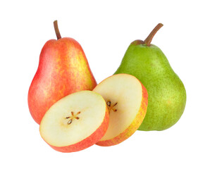 ripe pear on transparent png