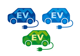 電気自動車 EV アイコン