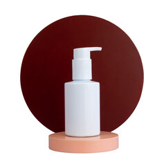 bottle pump isolated mockup