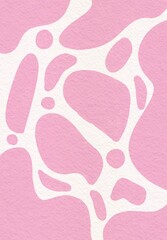 pink background with pink and white pattern  milk cow pattern