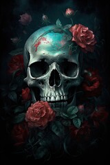 Mexican festival known as Day of the Dead. Generative AI