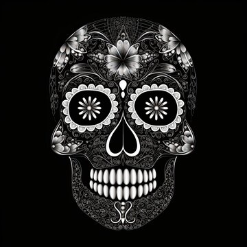 Mexican festival known as Day of the Dead. Generative AI