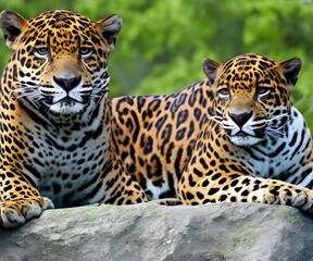 Obraz premium jaguars sitting