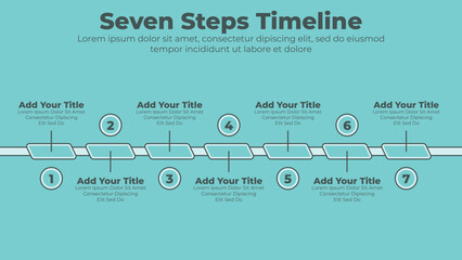 Modern timeline diagram and infographic template for business