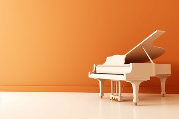 Piano wall background. Generate Ai