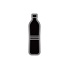 bottle icon in trendy flat design