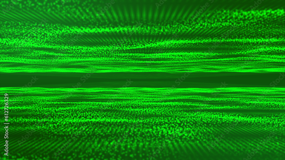 Poster technology backdrop with abstract lines and dots. digital data and the idea of large data. visualiza