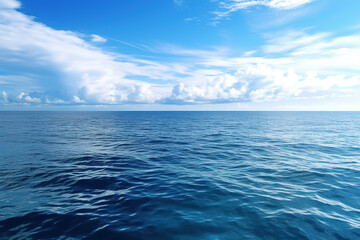a beautiful blue sea background - Powered by Adobe
