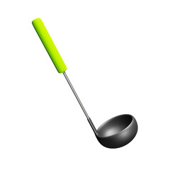 Ladle 3d illustration