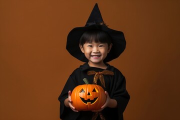 Fototapeta premium An illustration of children wearing a halloween costume , AI Generated