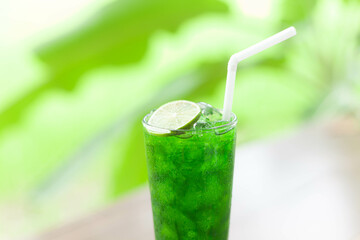 matcha lemon soda iced tea.