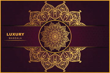 Unique luxury vector nice gradient decorative mandala background design