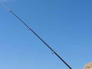 Detalle de caña de pescar