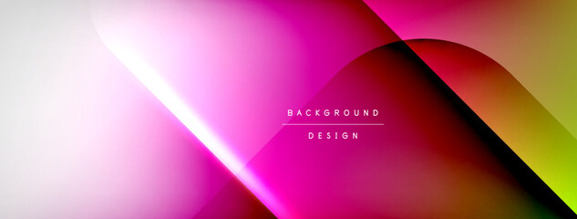 Vector abstract line background with glowing effects and shadows. Vector Illustration For Wallpaper, Banner, Background, Card, Book Illustration, landing page