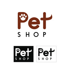 Pet Shop log for your brand identity. Abstract logo design.