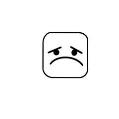 illustration of a black and white face