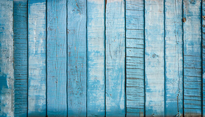 Fototapeta na wymiar Old blue color wooden plank.