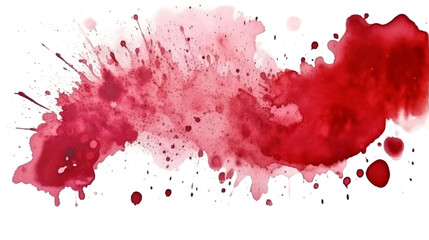 Blood stains on white background, stains of red paint