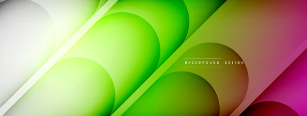 Abstract background - geometric composition created with lights and shadows. Technology or business digital template