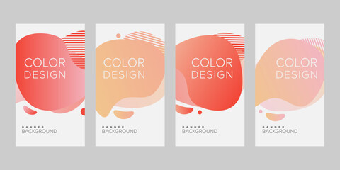 Abstract background banner vector design template, banner for print or web banner with colorful