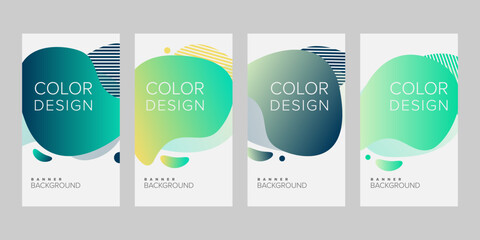 Abstract background banner vector design template, banner for print or web banner with colorful