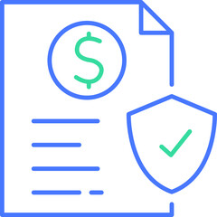 Document security line icon