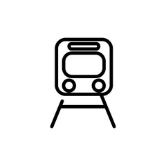 transportation train sign symbol vector