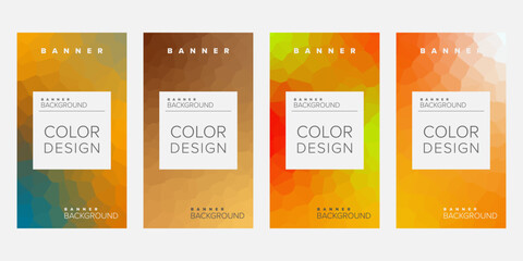 Abstract background banner vector design template, banner for print or web banner with colorful