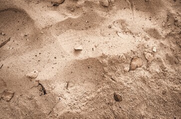 Sand bright background. Texture of bright sand.