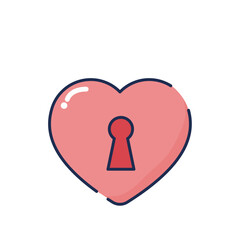 heart key