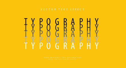 Multiple typography editable vector text style effect.