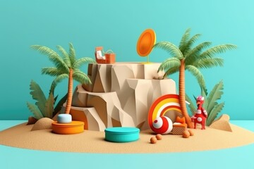 Obraz premium summer vacation on the beach