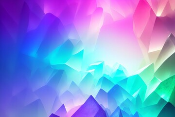 Obraz premium Polygonal background from crystals. Generative AI
