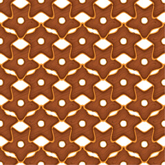 Pattern homemade cookie different taste in pastry biscuit