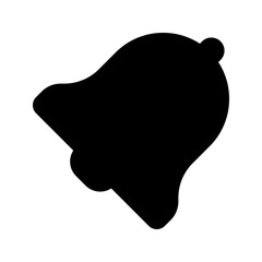Bell Icon in trendy flat style color editable