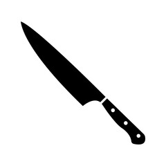 Kitchen knife vector icon color editable