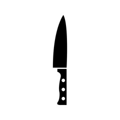 Kitchen knife vector icon color editable