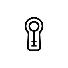 Key hole icon vector design trendy