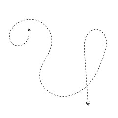 Abstract Dashed Line Arrow