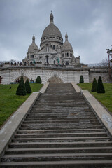 La basilica del Sacro Cuore di Montmartre, città di Parigi, Francia